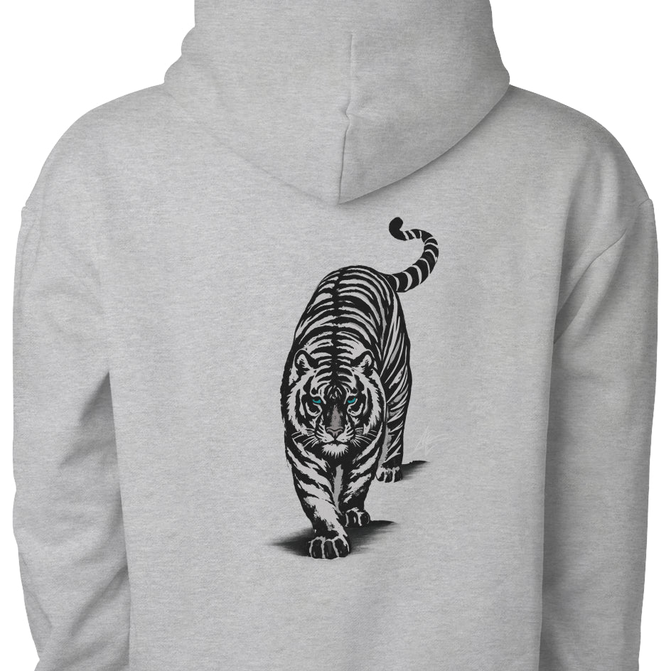 Fearless Tiger | Hoodie | Front Kanji Embroidery